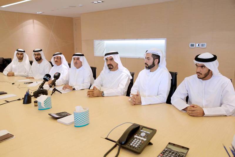 Members of the Al Ghurair family and board members of Al Ghurair Investment announce their gift to the Abdullah Al Ghurair Education Foundation. Courtesy Abdullah Al Ghurair Education Foundation