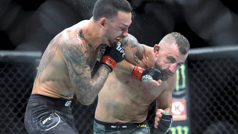 An image that illustrates this article Volkanovski trilogy clash with Holloway booked for UFC 272
