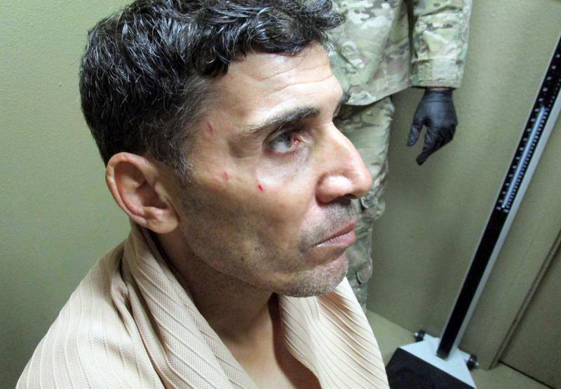 FILE - This undated image provided by the FBI in a U.S. District Court filing in Washington on Feb. 29, 2019, shows Mustafa al-Imam after his capture in October 2017.  A federal judge has sentenced Mustafa al-Imam to 19 years in federal prison for helping to plan the 2012 attacks in Benghazi. The sentence came several months after a federal jury in Washington Â convicted Mustafa al-Imam of supporting the extremist militia that launched the fiery assaults on the U.S. compounds. (FBI via AP)