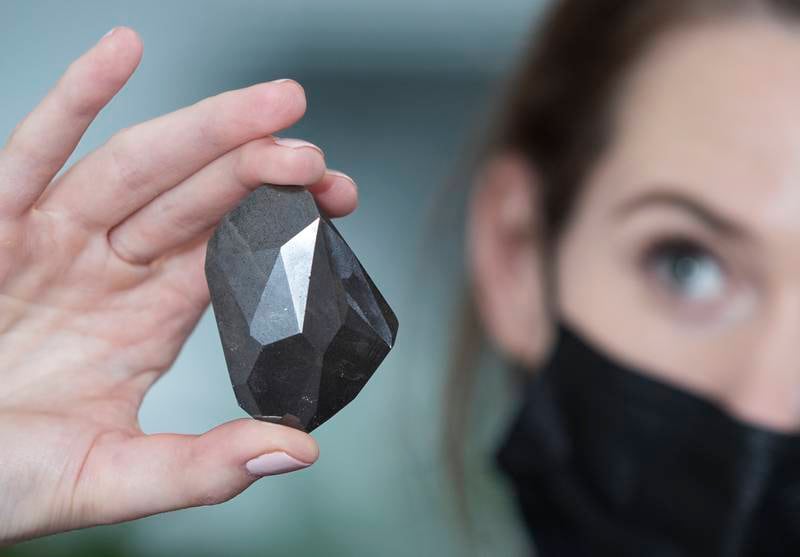 The Enigma is a 555.55-carat black diamond. All photos: Ruel Pableo for The National