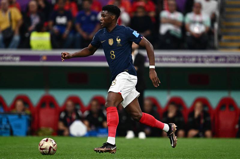 Aurelien Tchouameni - 8. So impressive striding forward, so impressive defending too. All action and more touches than any player on the field. You can see why Real Madrid paid so much for him. AFP