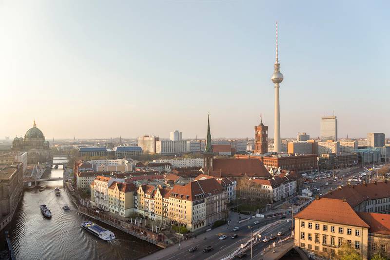Panoramic view over Berlin. Getty Images