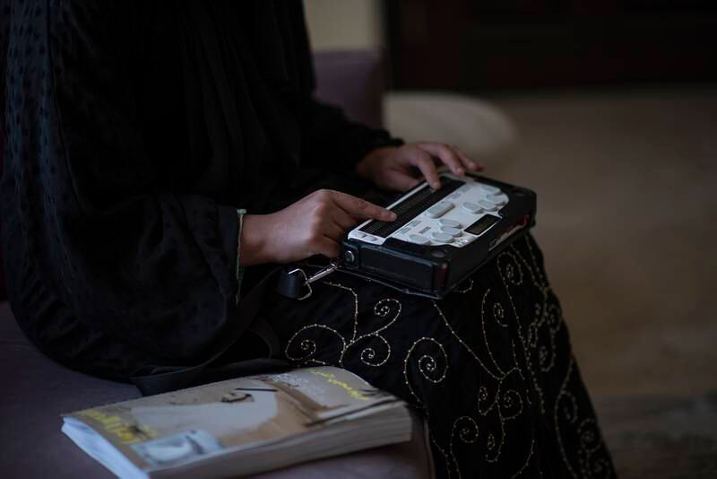 Technology has made life easier, especially the BrailleNote Touch device that she uses for her studies, adds Shaikha.