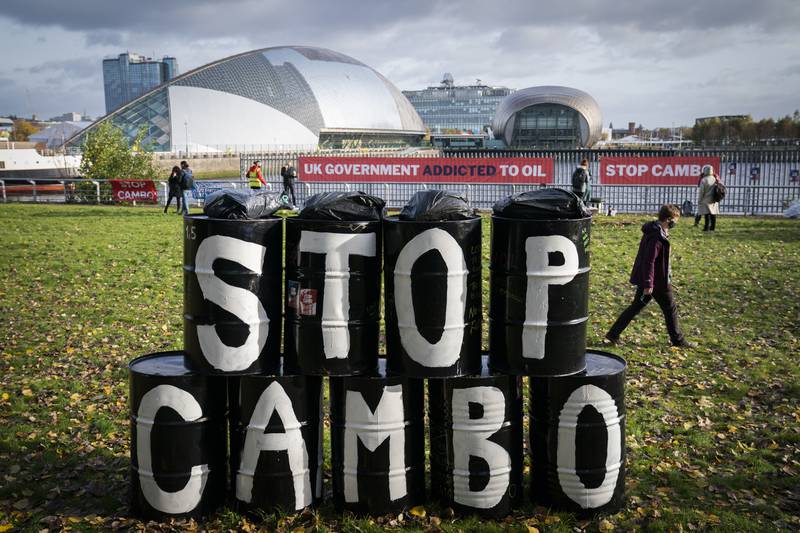 The Cambo project was the focus of campaigning against new oil developments in the North Sea at the UN's climate change summit in Glasgow last month. PA