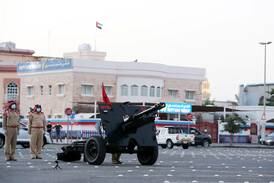 Dubai Police cannons take position to mark Eid Al Adha