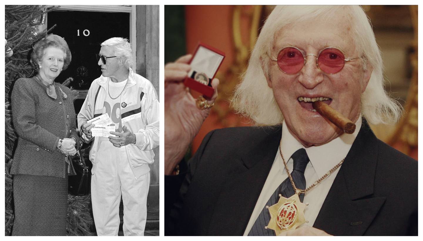 UK Prime Minister Margaret Thatcher was one of Savile's close friends and was instrumental in securing him an OBE and a knighthood. Getty Images, Netflix