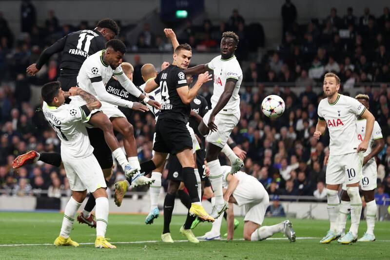 Faride Alidou (Lenz 69’) – 6. Put in a good challenge to interrupt a Spurs break and scored on his Champions League debut to give Frankfurt hope. Tried for a second with the last kick of the game. Getty Images