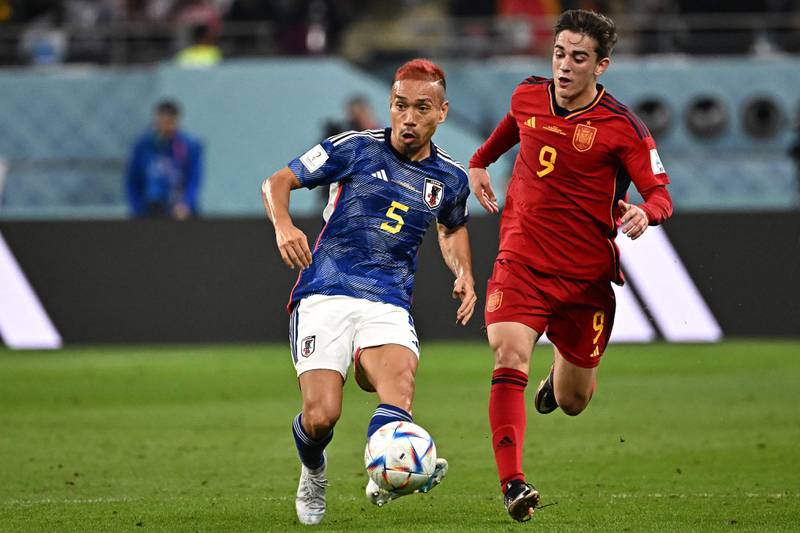 Yuto Nagatomo - 6, Defended well for large periods, including when he slid in to keep the ball away from Gavi. Looked forward at times but was let down by players mistiming their runs. AFP