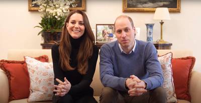 A screenshot of a video posted on Youtube by the Duke and Duchess of CambridgeCourtesy The Duke and Duchess of Cambridge