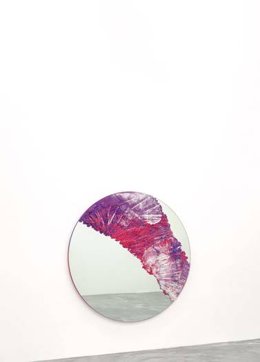 The Aurora mirror from Fernando Mastrangelo's Capital Collection is currently on show at Dubai Design Week. Courtesy Fernando Mastrangelo