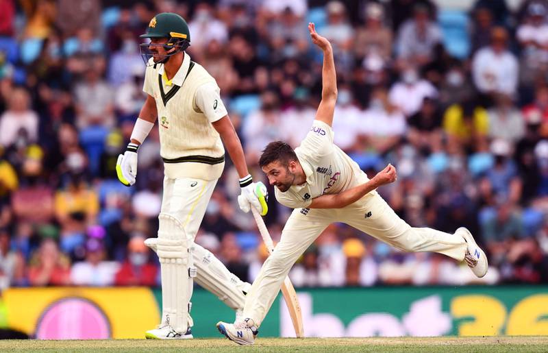 England bowler Mark Wood too career-best 6-37 in Australia's second innings. AFP