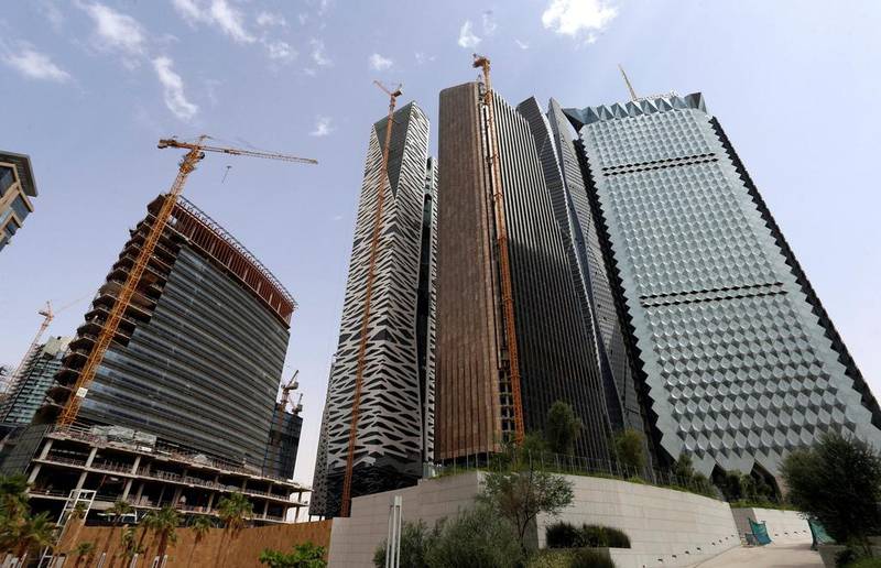 The construction of the King Abdullah Financial District in Riyadh. Reuters / Faisal Al Nasser