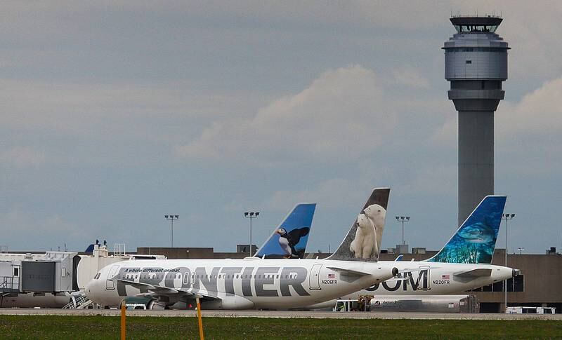 Colorado carrier Frontier Airlines flies to more than 100 US destinations and employs more than 3,000 staff. Getty