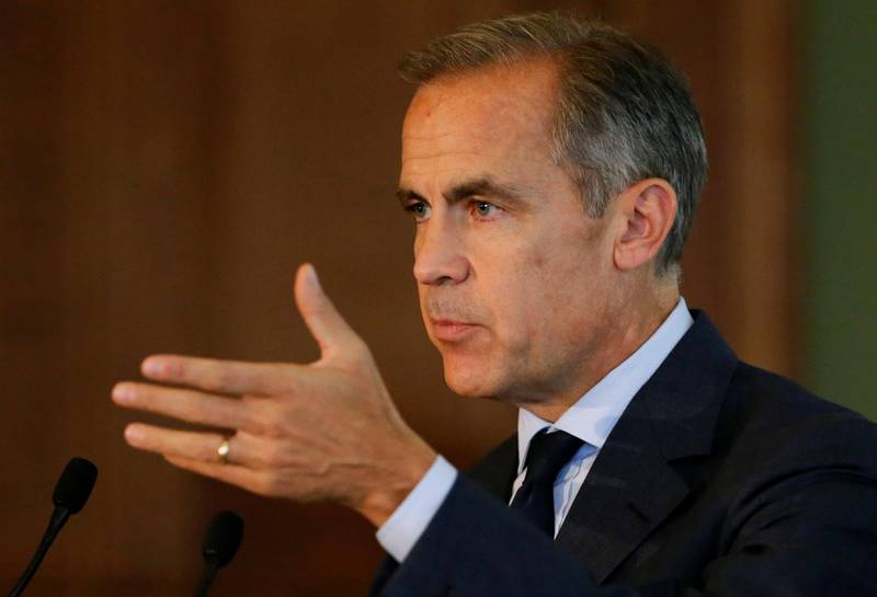 The Governor of the Bank of England, Mark Carney, speaks at the Bank of England conference 'Independence 20 Years On' at the Fishmonger's Hall in London, Britain September 29, 2017.  REUTERS/Afolabi Sotunde