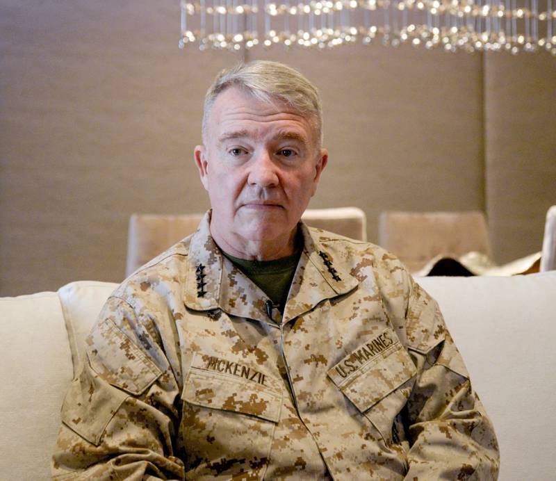 Lt Gen Kenneth McKenzie, Commander of the United States Central Command, says the US will bolster Emirati defences against the Houthi rebel group. Photo: Wam