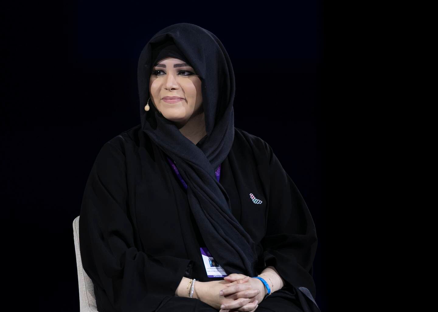 DUBAI, UNITED ARAB EMIRATES. 16 FEBRUARY 2020. Sheikha Latifa bint Mohammed bin Rashid Al Maktoum, Chairperson, Dubai Culture & Arts Authority – UAE, at Global Women’s Forum Dubai.(Photo: Reem Mohammed/The National)Reporter:Section: