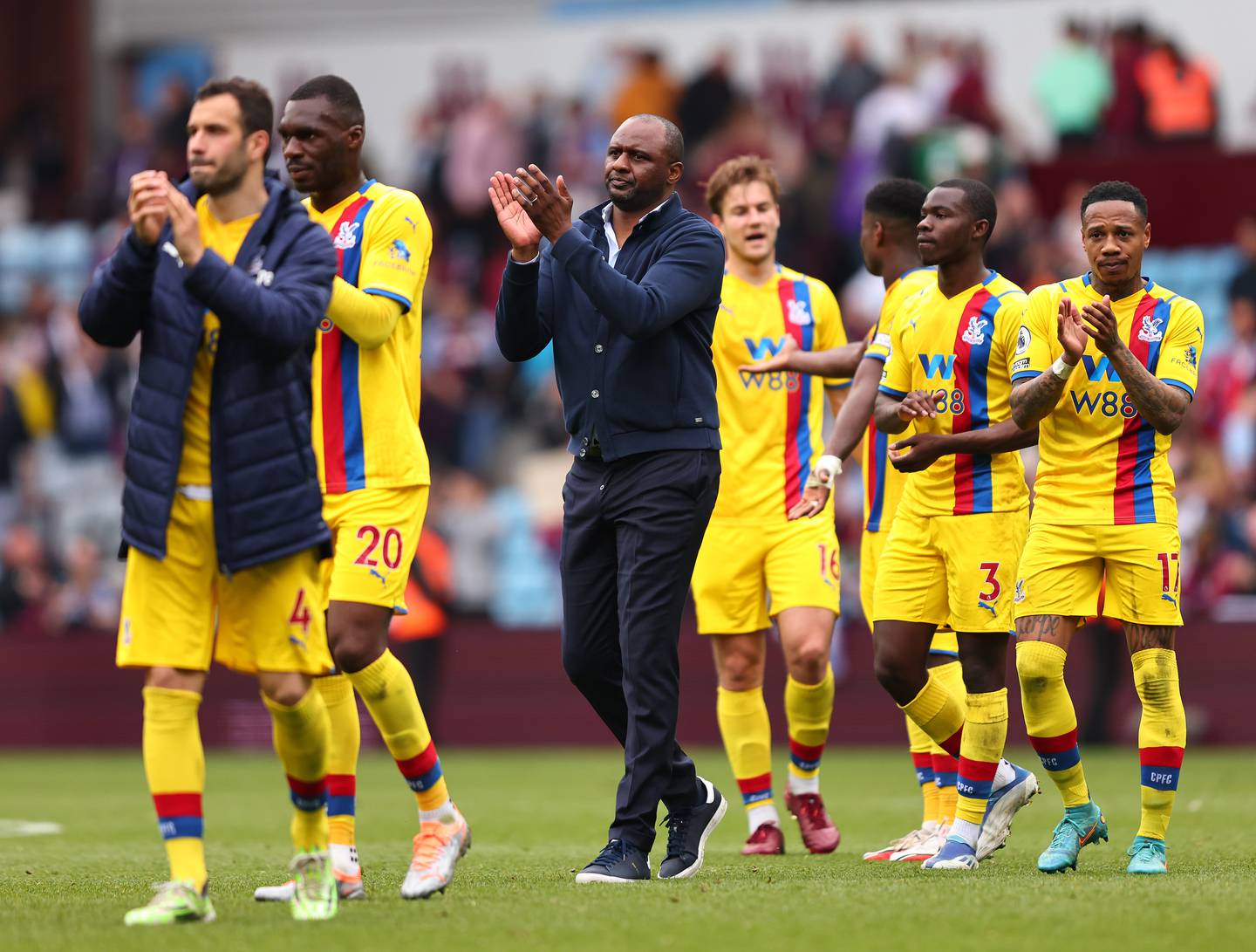 Patrick Vieira, manager of Crystal Palace, has enjoyed a successful first season in charge. AFP 