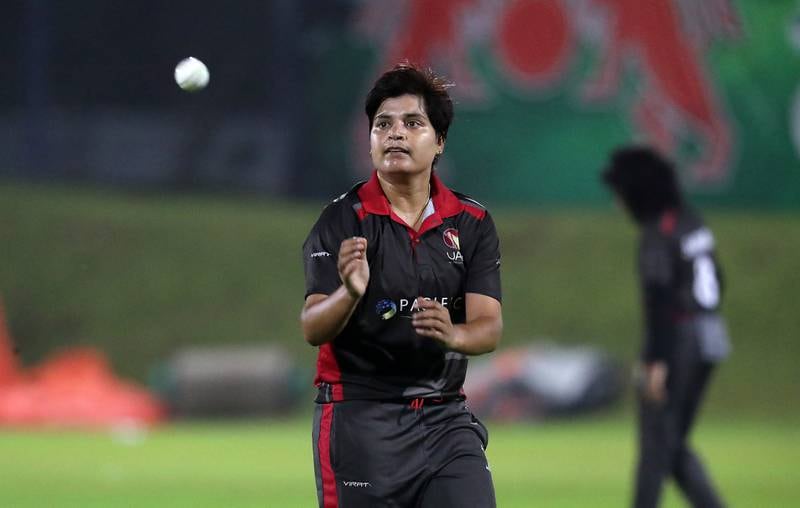 Chaya Mughal (UAE) - UAE’s captain takes time out from her job as a teacher to play. She will be alongside some of the stars of the game when she turns out for Spirit. Pawan Singh / The National 