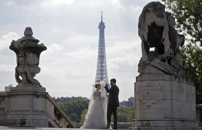 It would cost $31,146 to host a destination wedding in Paris, which is ranked sixth on the list. Reuters
