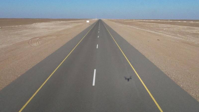 The new road starts from Ibri, a town in south-west Oman, and ends in Al Ahsa in east Saudi Arabia, saving 16 hours of travel time compared with the existing road. @mtcitoman