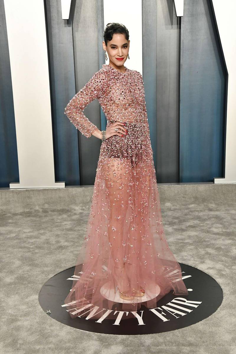 Sofia Boutella at the 2020 Vanity Fair Oscar Party. AFP