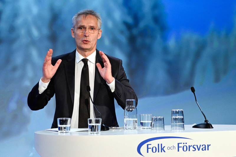 Nato Secretary General Jens Stoltenberg wants Sweden to be allowed to join Nato. AFP