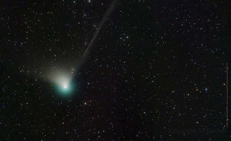 The comet C/2022 E3 (ZTF) was discovered by astronomers using the wide-field survey camera at the Zwicky Transient Facility in March 2022. AFP