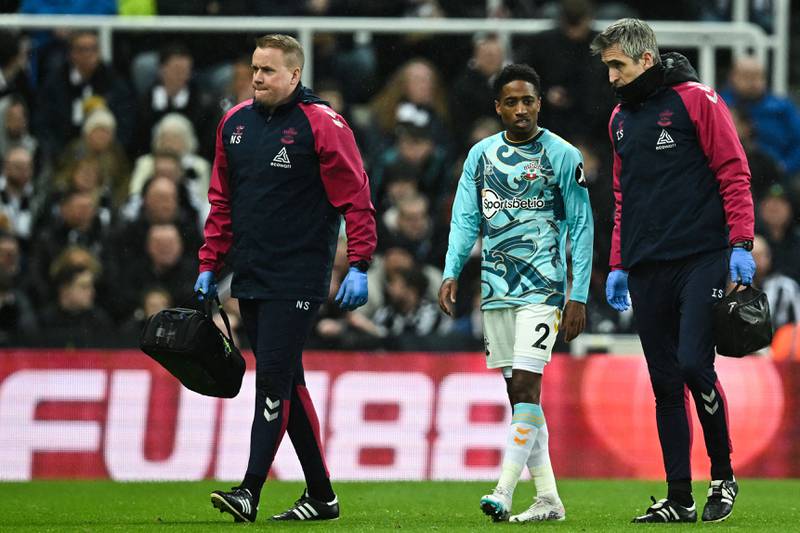 Kyle Walker-Peters 5: Back on left-flank after spending first leg on right but it was down his side that Newcastle ripped through for opening goal. Off injured just after half-hour mark. AFP