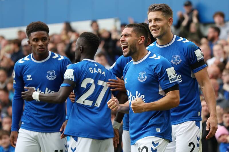 Everton 1 (Maupay 53') West Ham United 0: Everton secured their first win of the season at the seventh attempt thanks to Neal Maupay's first goal for the club since moving from Brighton. "It's a win that has been a little while coming," said Everton manager Frank Lampard. "We probably have deserved it somewhere this season already but it hadn't come." Getty