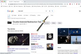 Google marks Nasa Dart asteroid crash with animated Doodle