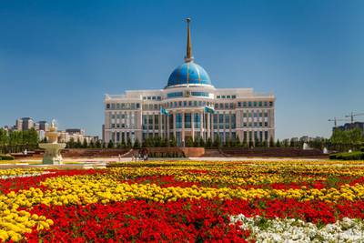 Kazakhstan, Astana, The Ak Orda Presidential Palace of President Nursultan Nazarbayev. Getty Images