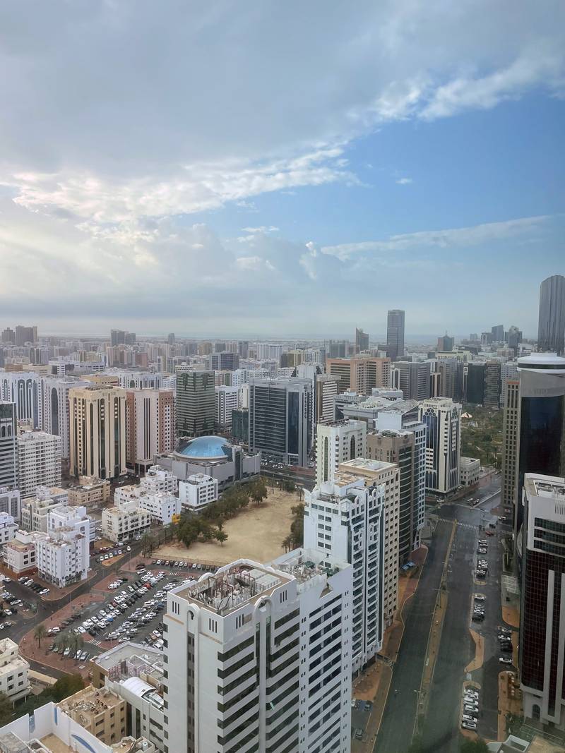 Abu Dhabi from on high. Tim Knowles / The National