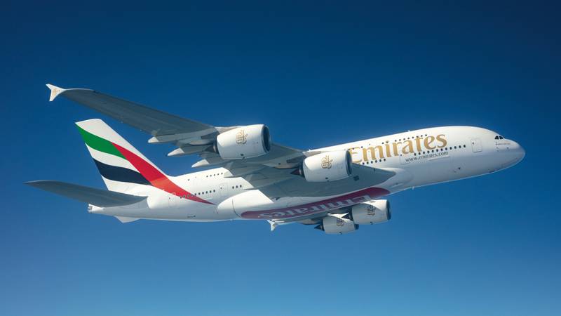 Emirates A380 superjumbo will fly 35 times a week to destinations in the United States from November. Photo: Emirates