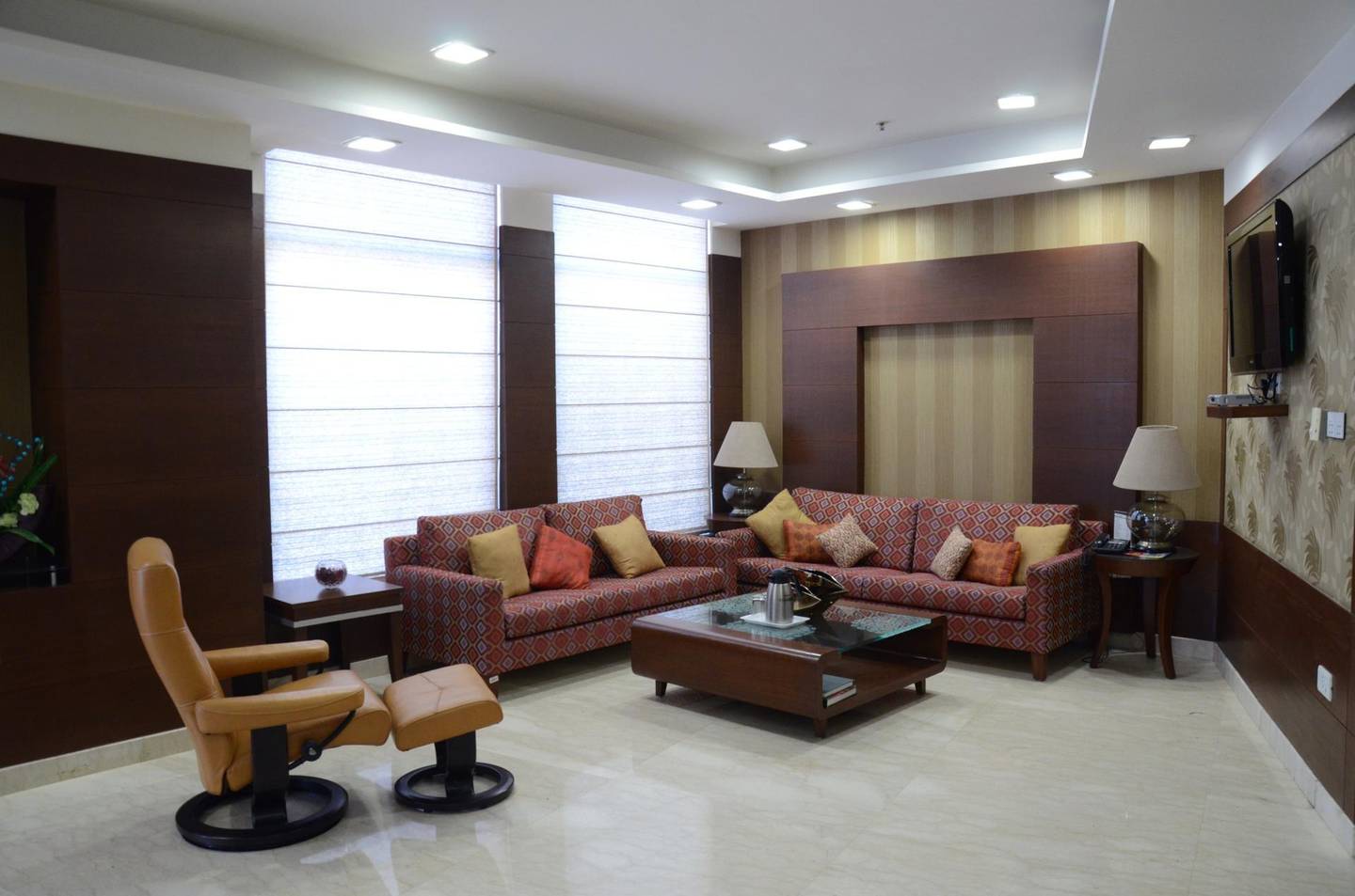 A reception room at Fortis Healthare, India. Courtesy Fortis Healthcare