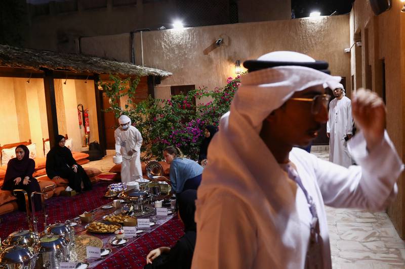 Emirati cultural representative Youssef Al Mannai at the Sheikh Mohammed Centre for Cultural Understanding in Dubai.