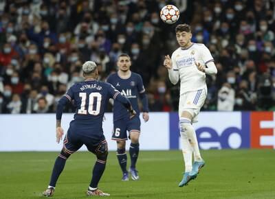 Federico Valverde - 7: Picked out Benzema with cross in first half but attacker’s header sailed gently into Donnarumma’s hands. Another midfielder who helped Real turnaround game. EPA