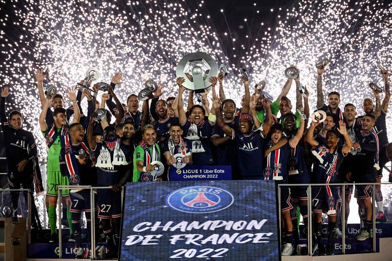 5) Paris Saint-Germain (Ligue 1) €654.2m. AFP