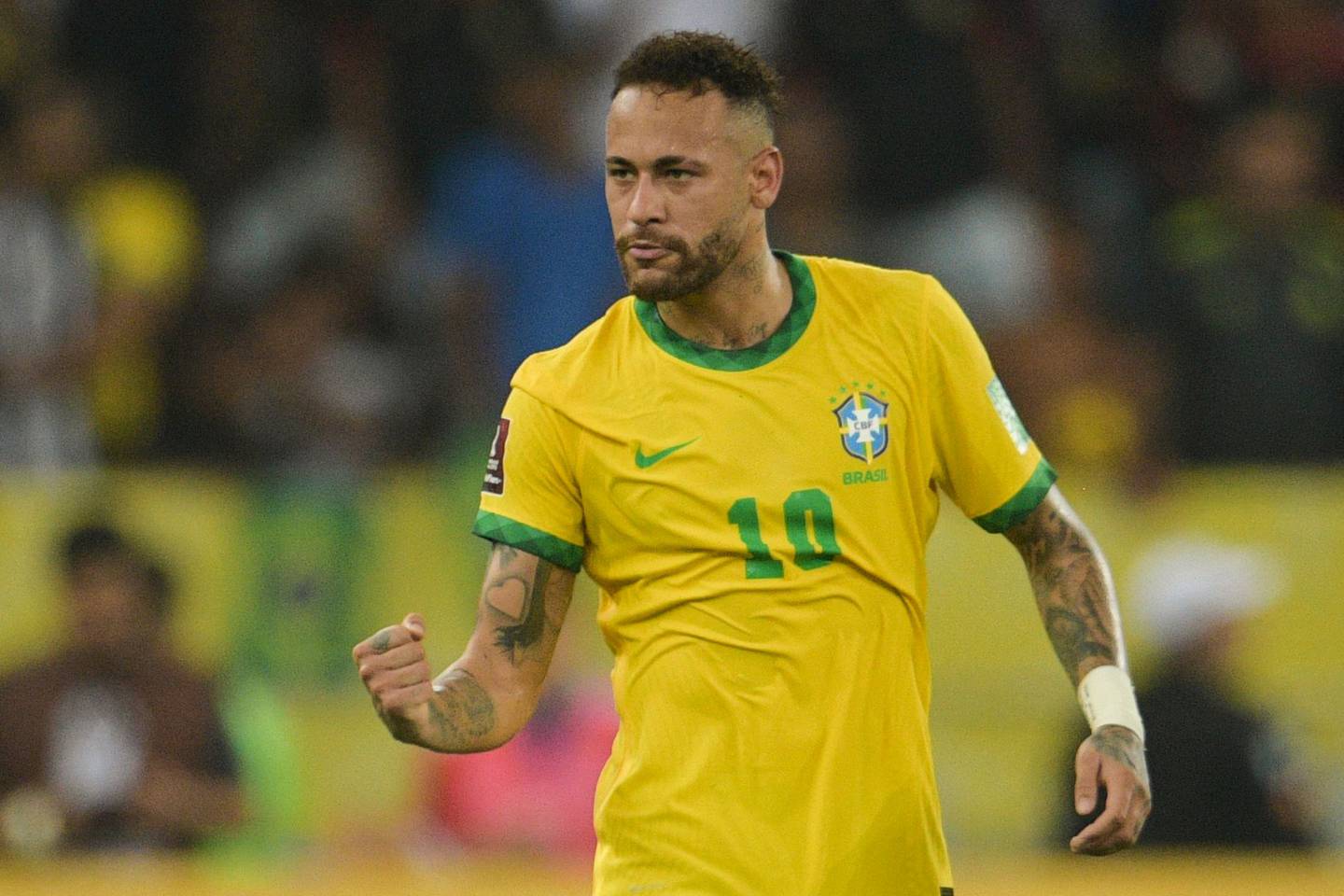 Neymar espère pouvoir aider le Brésil à remporter une sixième Coupe du monde record.  AFP