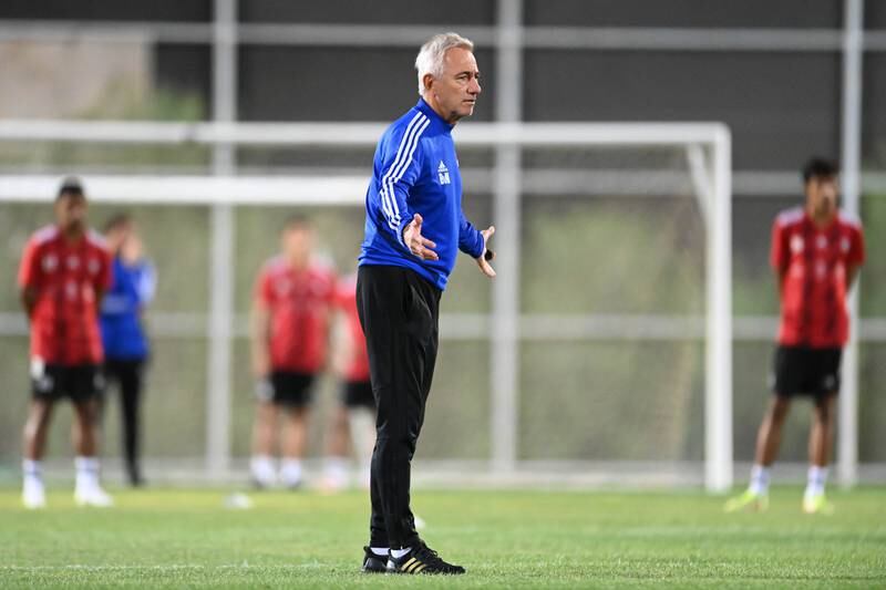 UAE head coach Bert van Marwijk.