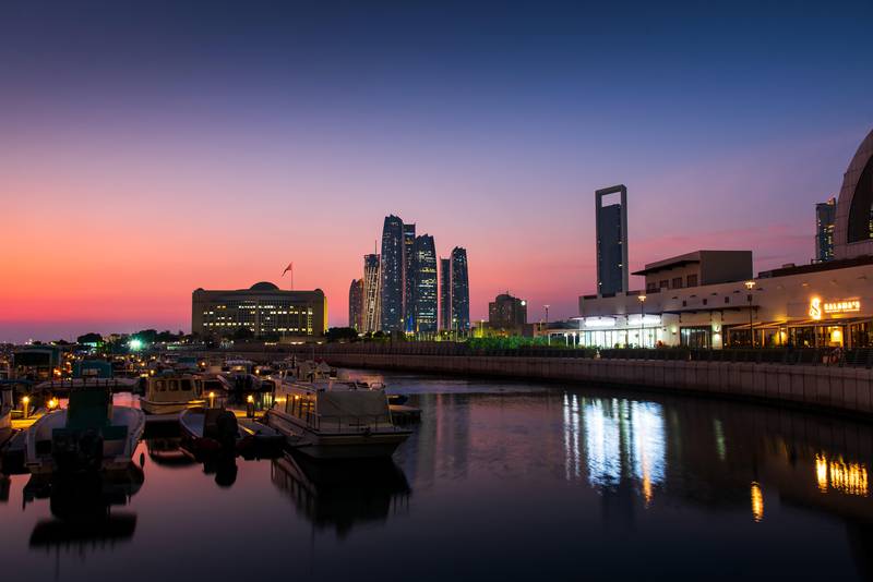 The Abu Dhabi skyline. The UAE is home to the biggest number of investors in the region. Alamy