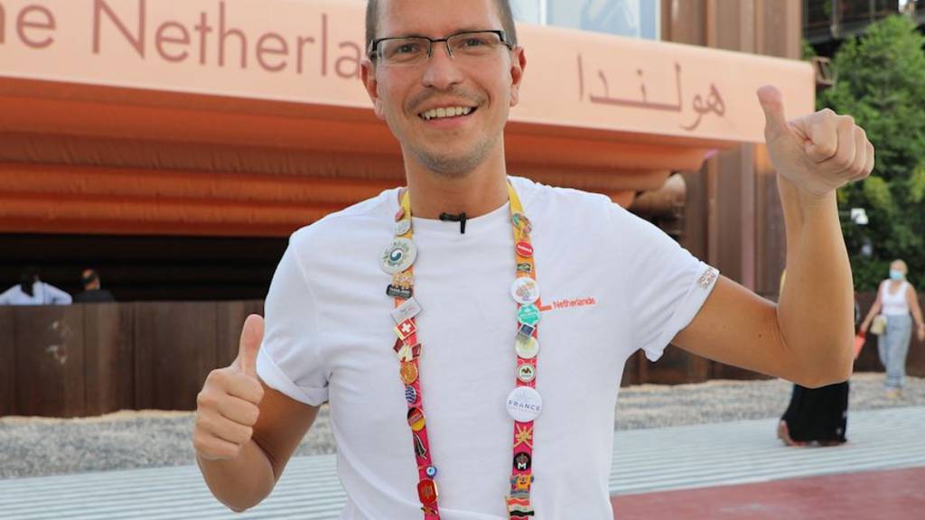 Meet the Expo super fan collecting pavilion pin badges in Dubai
