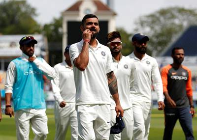 India captain Virat Kohli reacts at the end of the match, which the tourists lost by 31 runs. Reuters