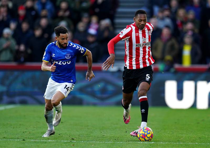 Centre-back: Ethan Pinnock (Brentford) – Helped get Brentford back to winning ways as they snuffed out Everton, while Ivan Toney’s nerveless penalty sealed victory. PA