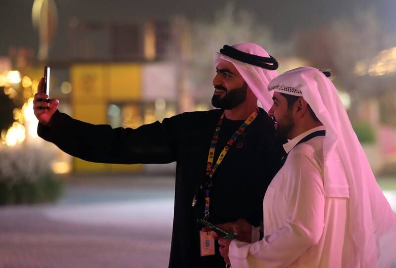 Guests arrive before the Expo 2020 Dubai opening ceremony. Photo: Chris Whiteoak / The National