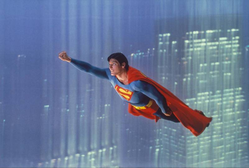 Christopher Reeve in Superman. Courtesy Warner Bros. Pictures