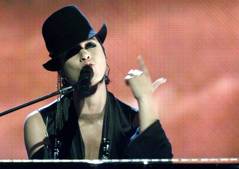 Keys during the MTV Video Music Awards in New York in 2001.