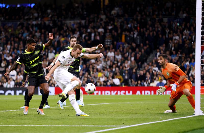 Harry Kane – 5. Brought into the game more in the second half, he thought he’d ended his Champions League goalless streak when he tapped in Emerson’s deflected header, only for a lengthy VAR check to rule it out for offside. PA