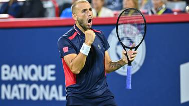 An image that illustrates this article Dan Evans hits back to book a place in Montreal semi-finals