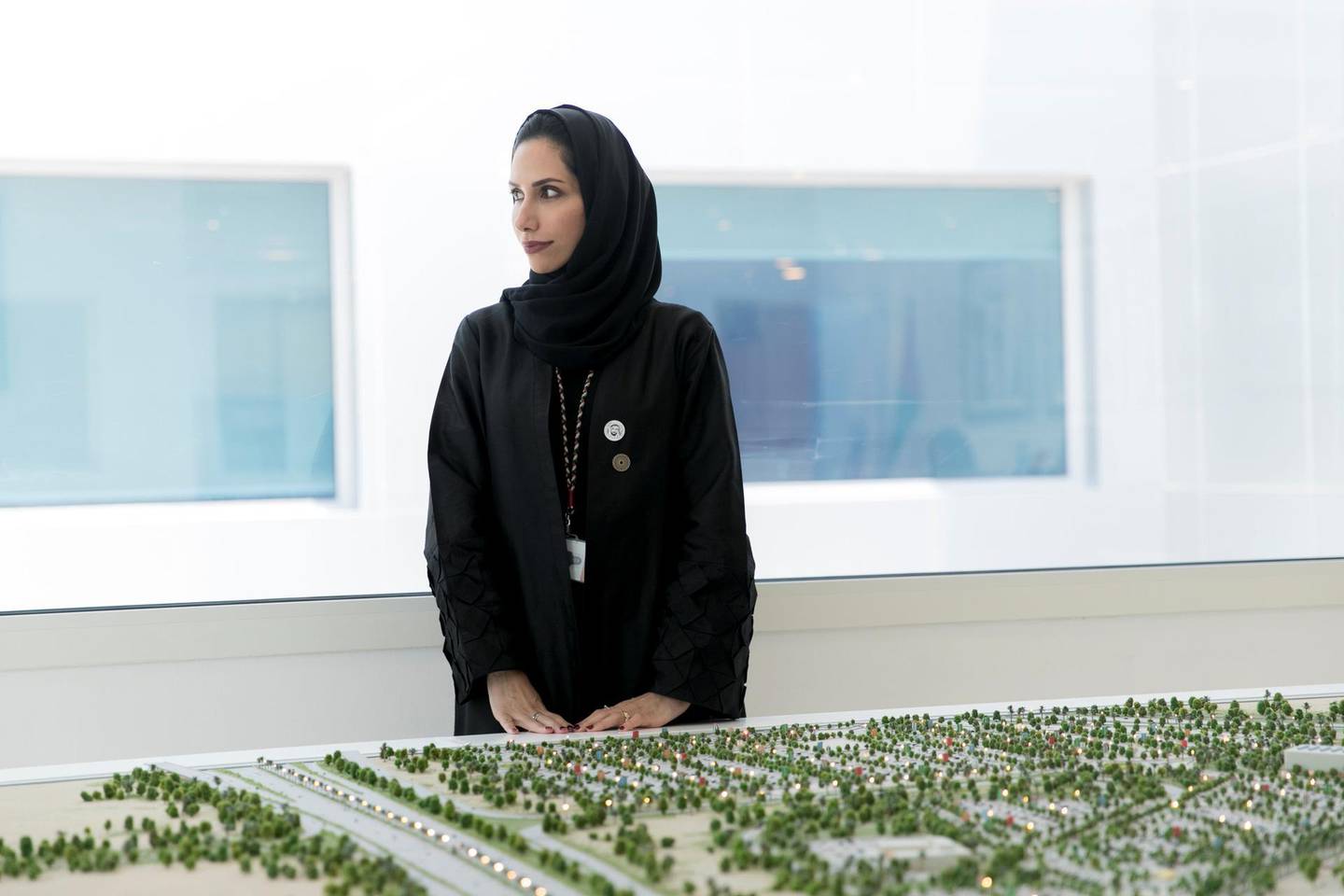 DUBAI, UNITED ARAB EMIRATES - JULY 4, 2018. Abeer Jasem Al Hosani, Human Resources, Workforce and Volunteers, EXPO2020.(Photo by Reem Mohammed/The National)Reporter: Shireena Al NuwaisSection: NA
