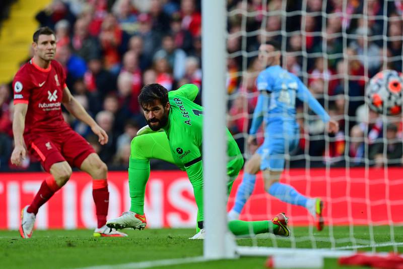 LIVERPOOL RATINGS: Alisson Becker - 6. A couple of early moments evoked memories of his dreadful performance against City in February, but the Brazilian made important saves when needed. He was unlucky with the deflection on City’s second goal. Reuters